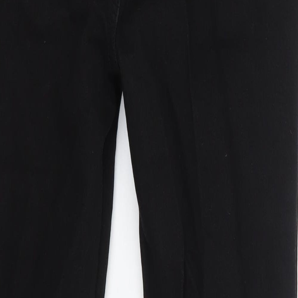 Boohoo Womens Black Cotton Skinny Jeans Size 10 L26 in Regular