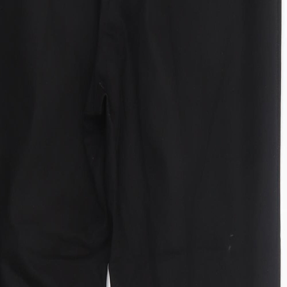 Matalan Womens Black Cotton Dress Pants Trousers Size 10 L26 in Regular
