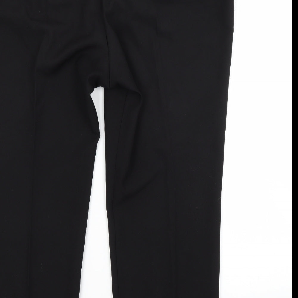 Bonmarché Womens Black Polyester Trousers Size 22 L22 in Regular