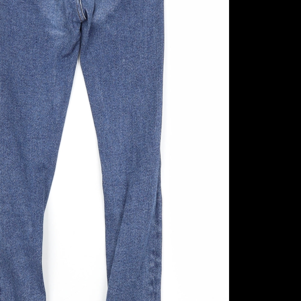 Primark Womens Blue Cotton Skinny Jeans Size 4 L27 in Regular