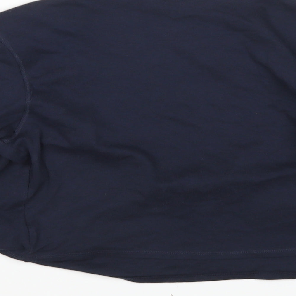 Marks & Spencer Womens Blue V-Neck Cotton Cardigan Jumper Size 10