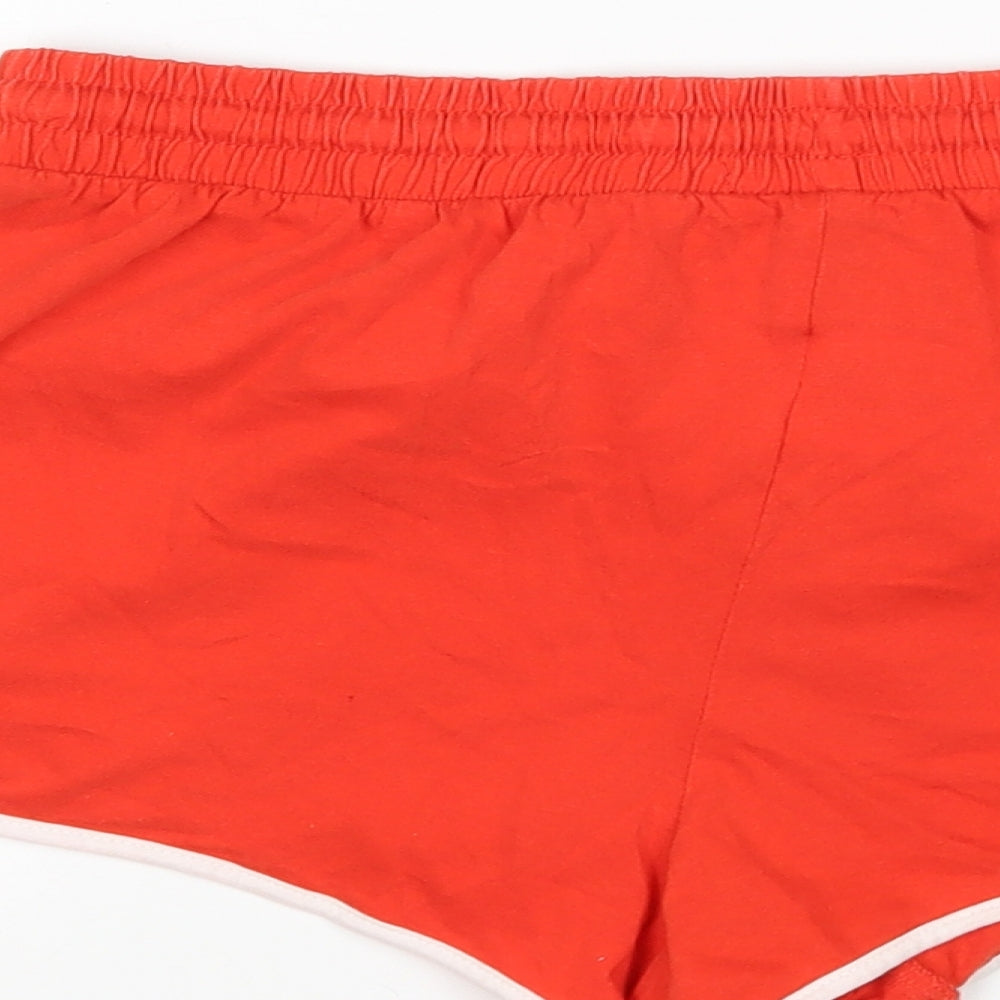 Brave Soul Womens Red Cotton Sleep Shorts Size S
