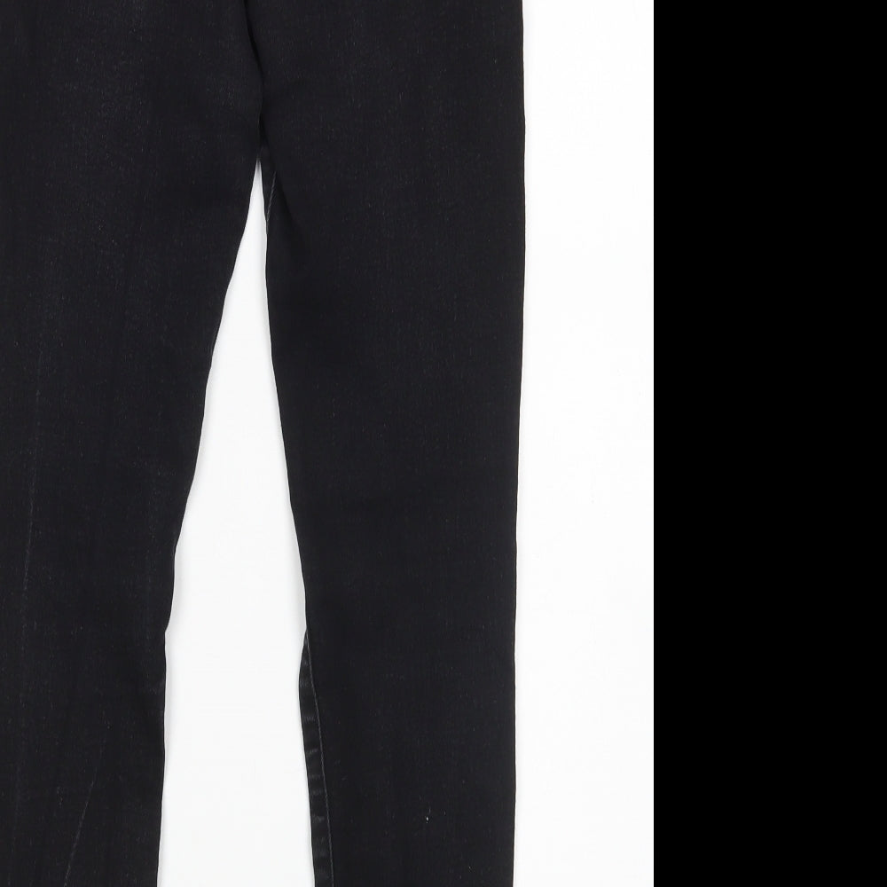 Mis E-Vie Girls Black Cotton Skinny Jeans Size 10-11 Years Regular