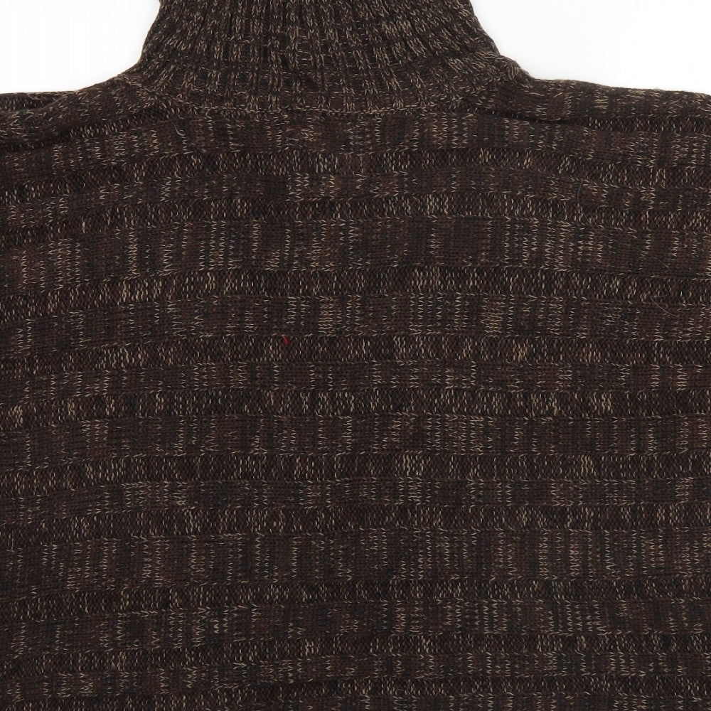 Atmosphere Womens Brown Overcoat Poncho One Size