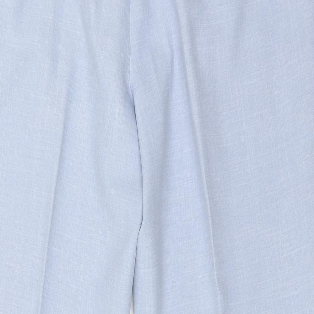 SEPARATES Womens Blue Polyester Trousers Size 16 L26 in Regular