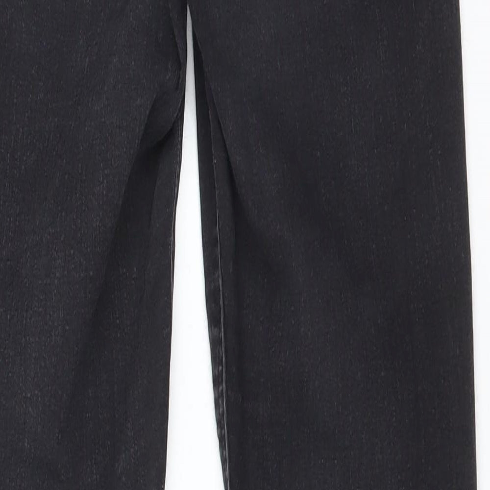 Topshop Womens Black Cotton Skinny Jeans Size 28 L32 in Regular