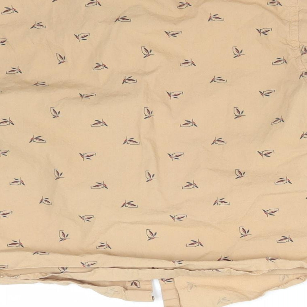 TITANIC Boys Beige Floral Basic Button-Up Size 4 Years Collared