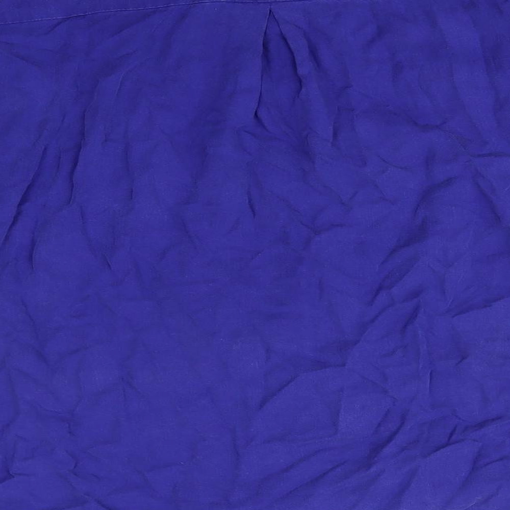 MNG Mens Blue Button-Up Size M Collared - Royal Blue