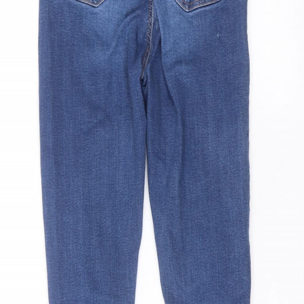 Denim & Co. Womens Blue Cotton Skinny Jeans Size 8 L27 in Regular