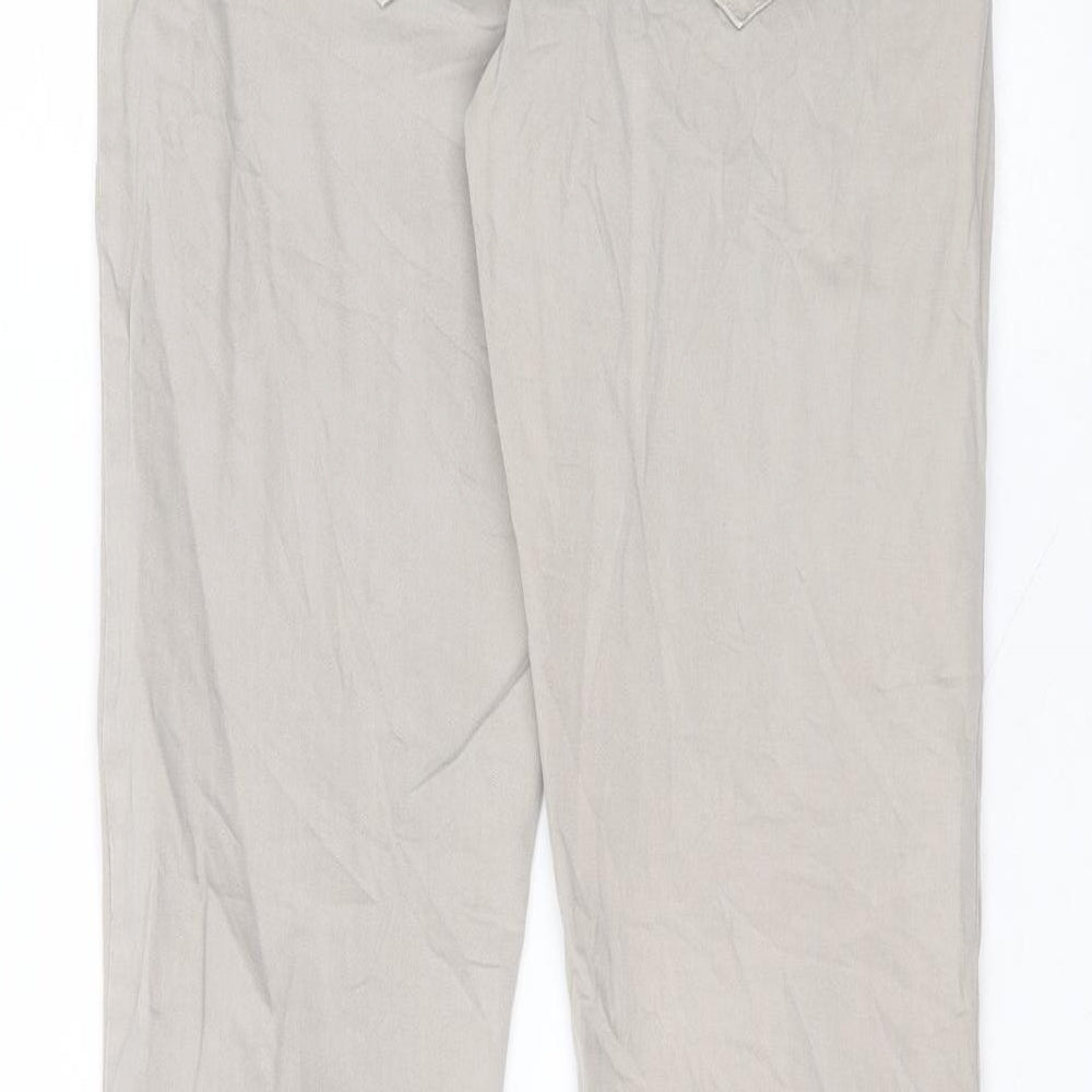 Made in Italy Womens Grey Cotton Skinny Jeans Size M L30 in Regular