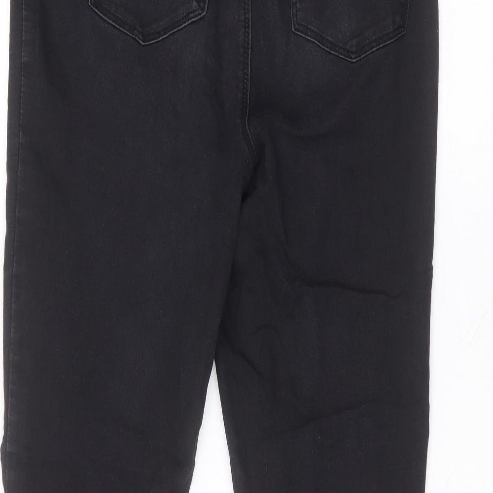 Matalan Womens Black Cotton Skinny Jeans Size 10 L27 in Regular