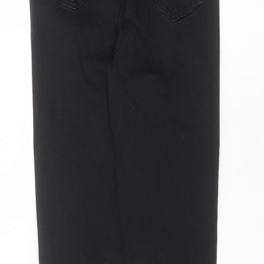 Preworn Womens Black Cotton Skinny Jeans Size 10 L27 in Regular