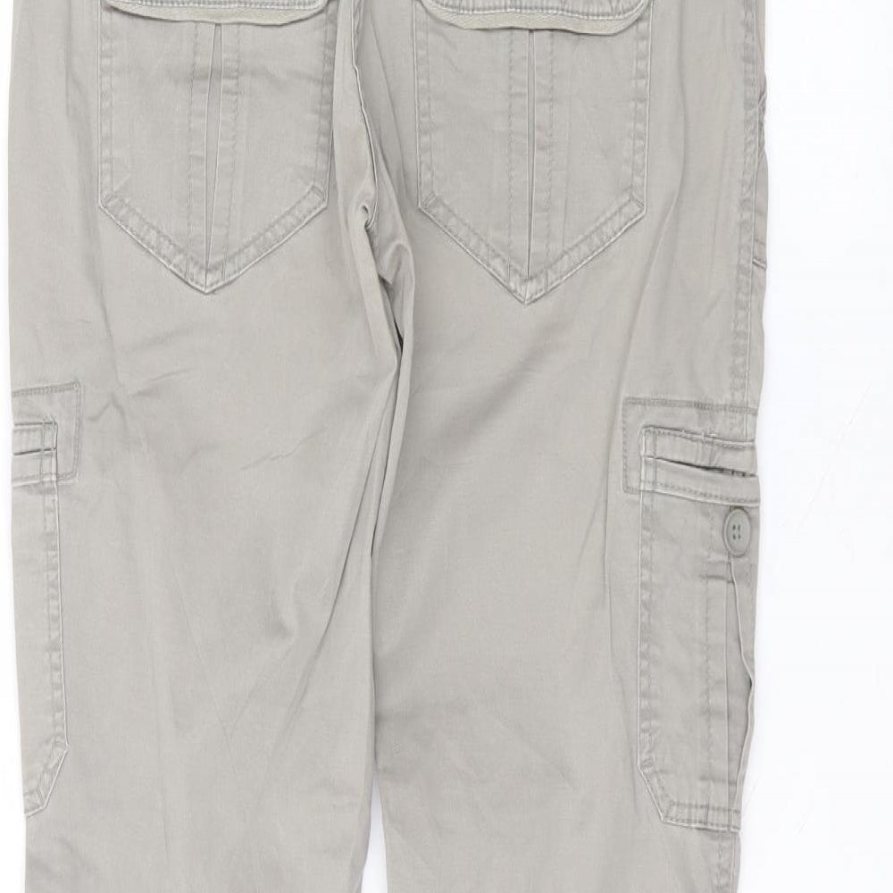 H&M Womens Brown Cotton Skinny Jeans Size 8 L30 in Regular