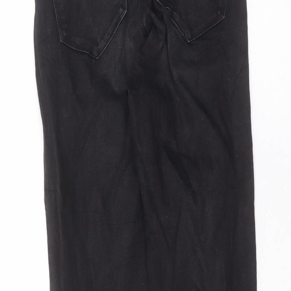 Denim & Co. Womens Black Cotton Skinny Jeans Size 8 L28 in Regular