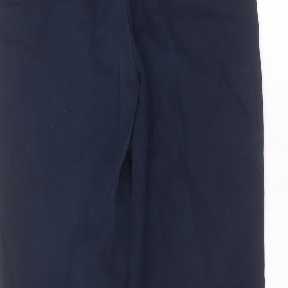 Marks & Spencer Womens Blue Cotton Straight Jeans Size 10 L25 in Regular