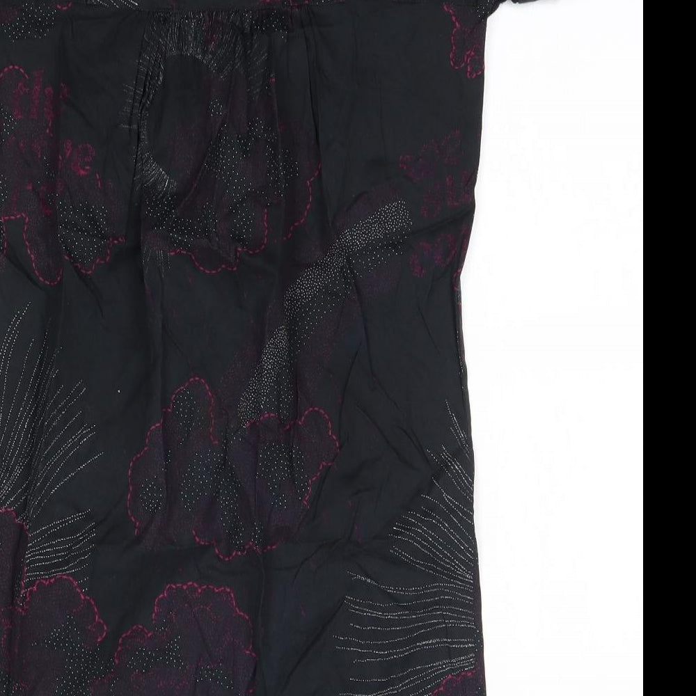 WeSC Womens Multicoloured Cotton T-Shirt Dress Size XS Round Neck