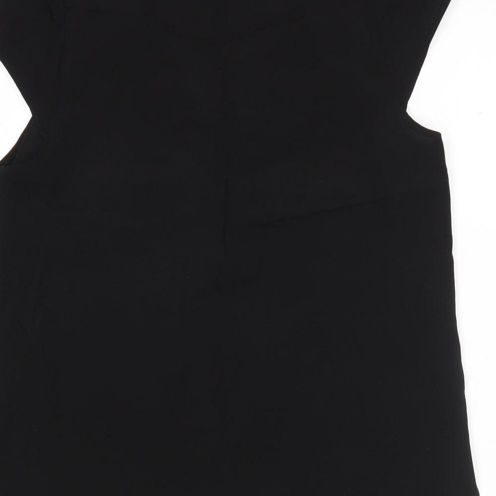 Atmosphere Womens Black Polyester Basic Blouse Size 14 V-Neck