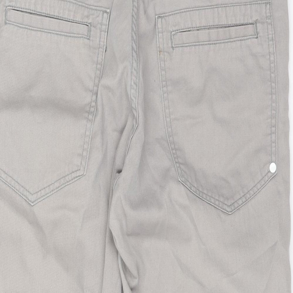 Fabric Mens Grey Cotton Jeans Size 30 L21 in Regular