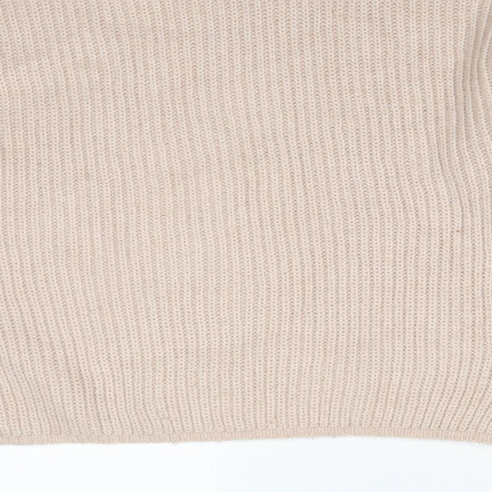 New Look Womens Pink Acrylic Pullover Sweatshirt Size M