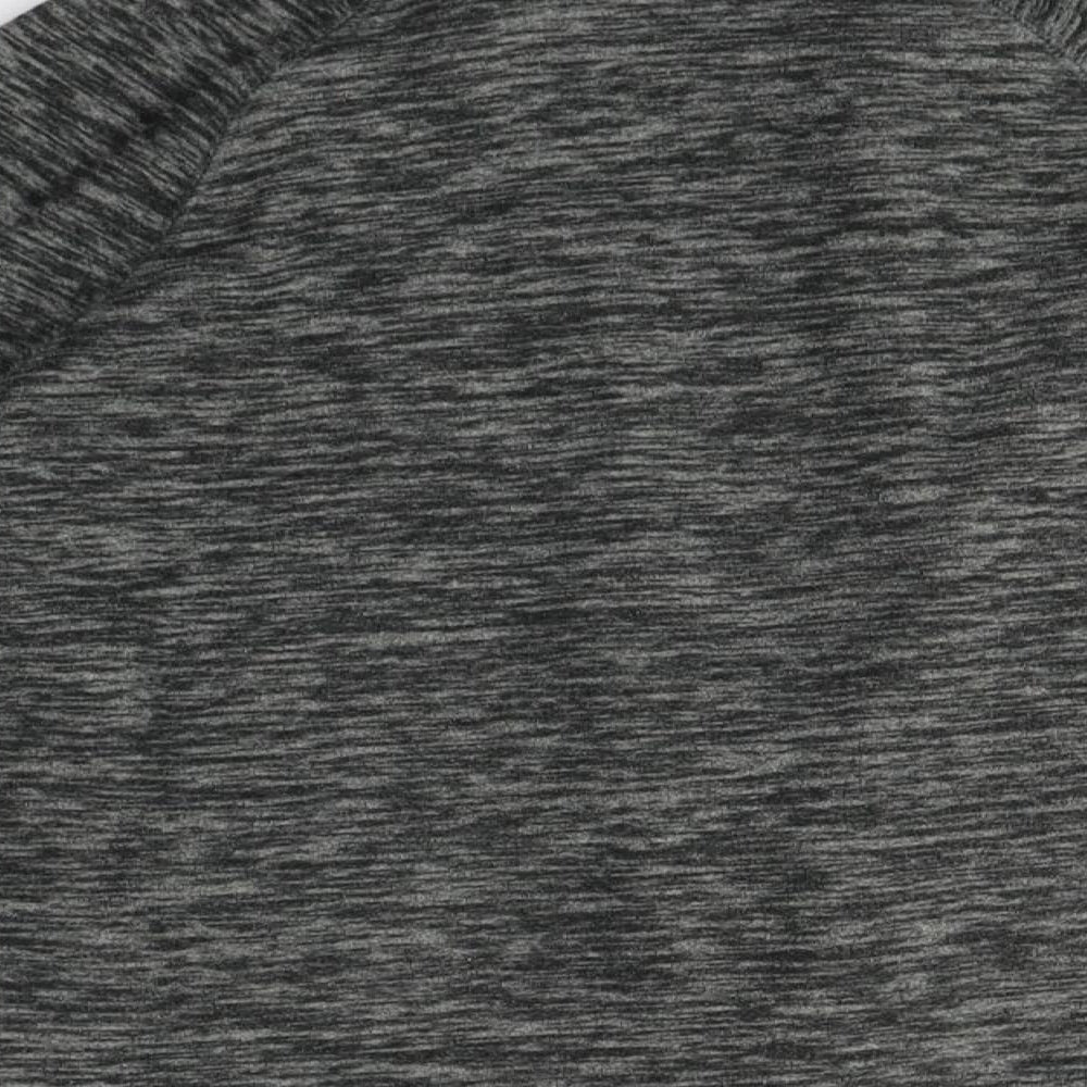 H&M Girls Grey High Neck Polyester Full Zip Jumper Size 12-13 Years