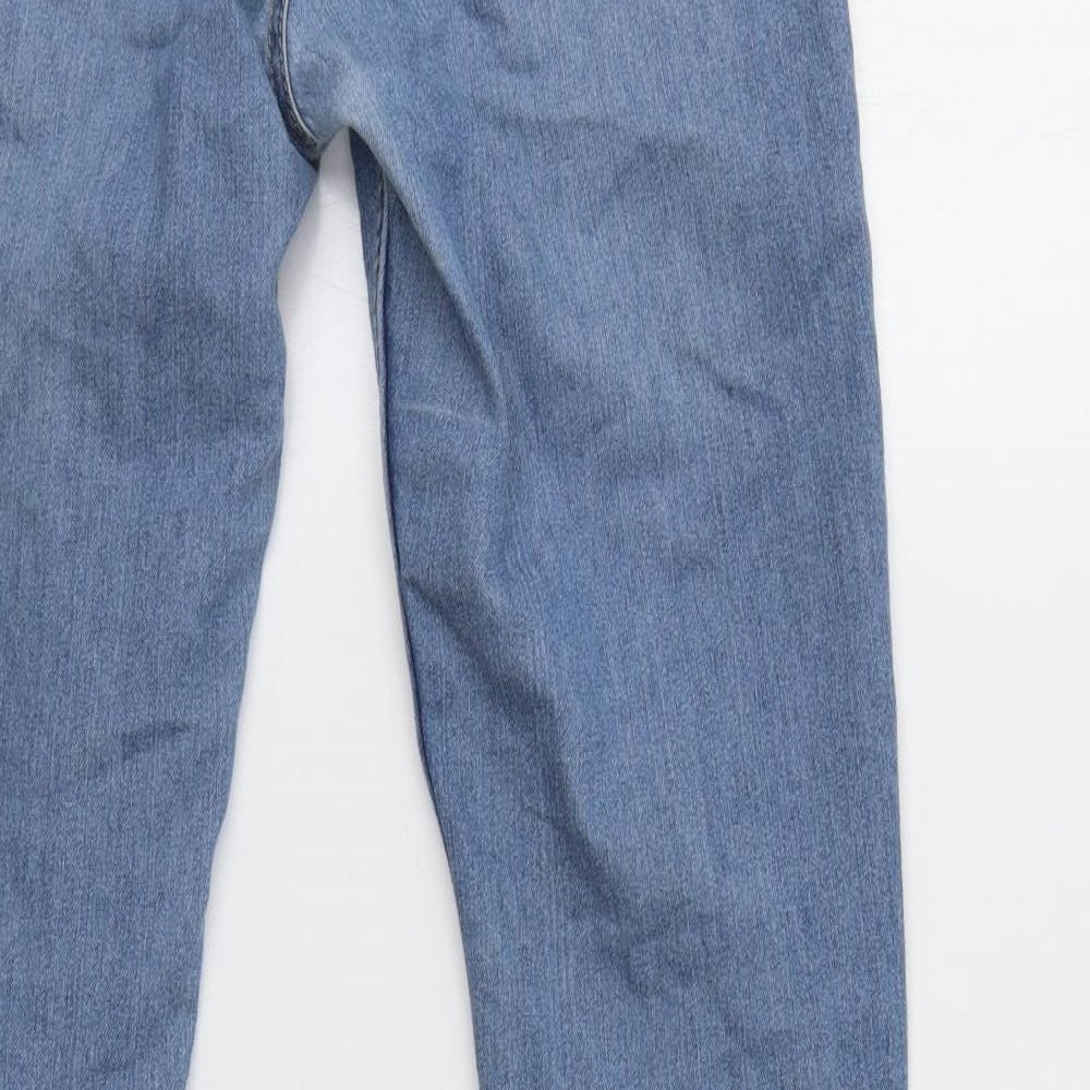 H&M Womens Blue Cotton Skinny Jeans Size 28 L30 in Regular