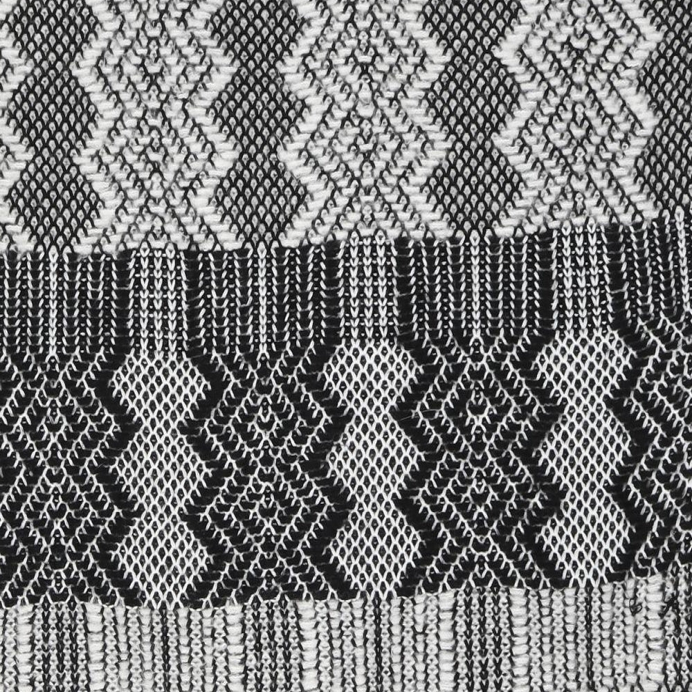 ASOS Womens Black Round Neck Fair Isle Acrylic Cardigan Jumper Size S
