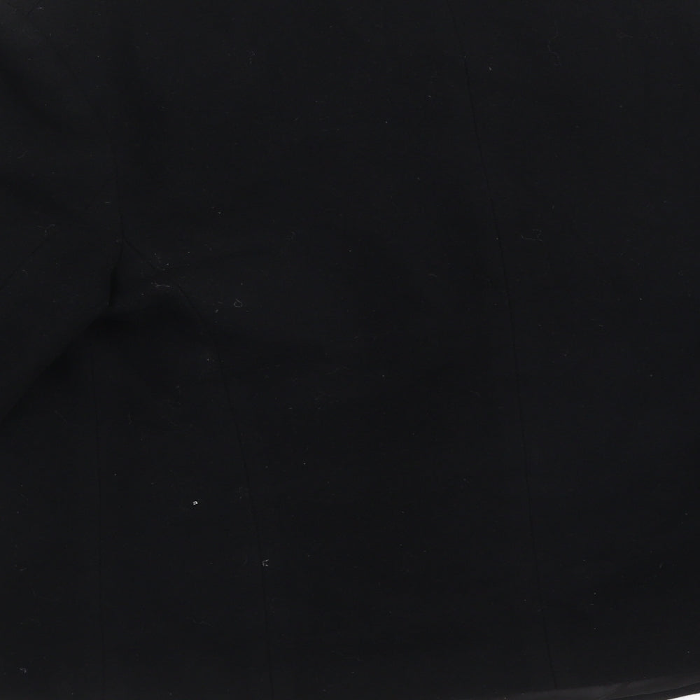 Preworn Womens Black Wool Jacket Suit Jacket Size 14