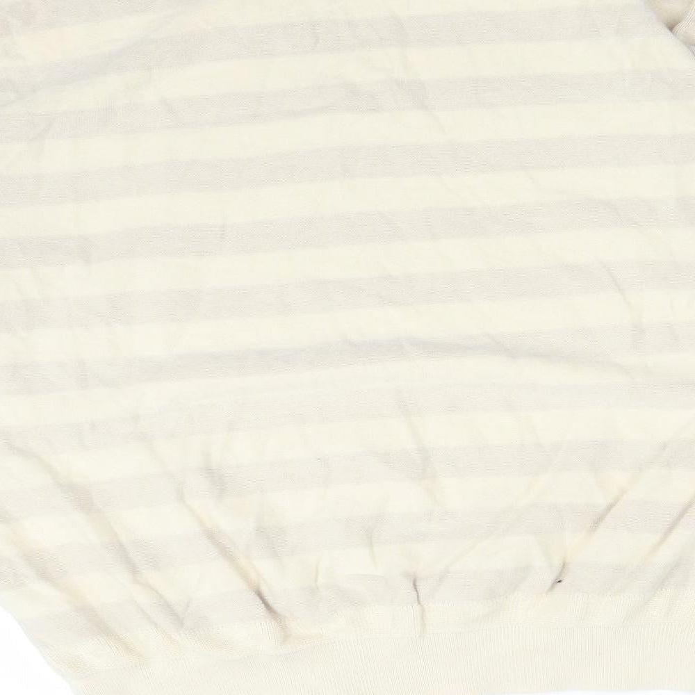 Stark Mens Multicoloured Striped Cotton Pullover Sweatshirt Size XL