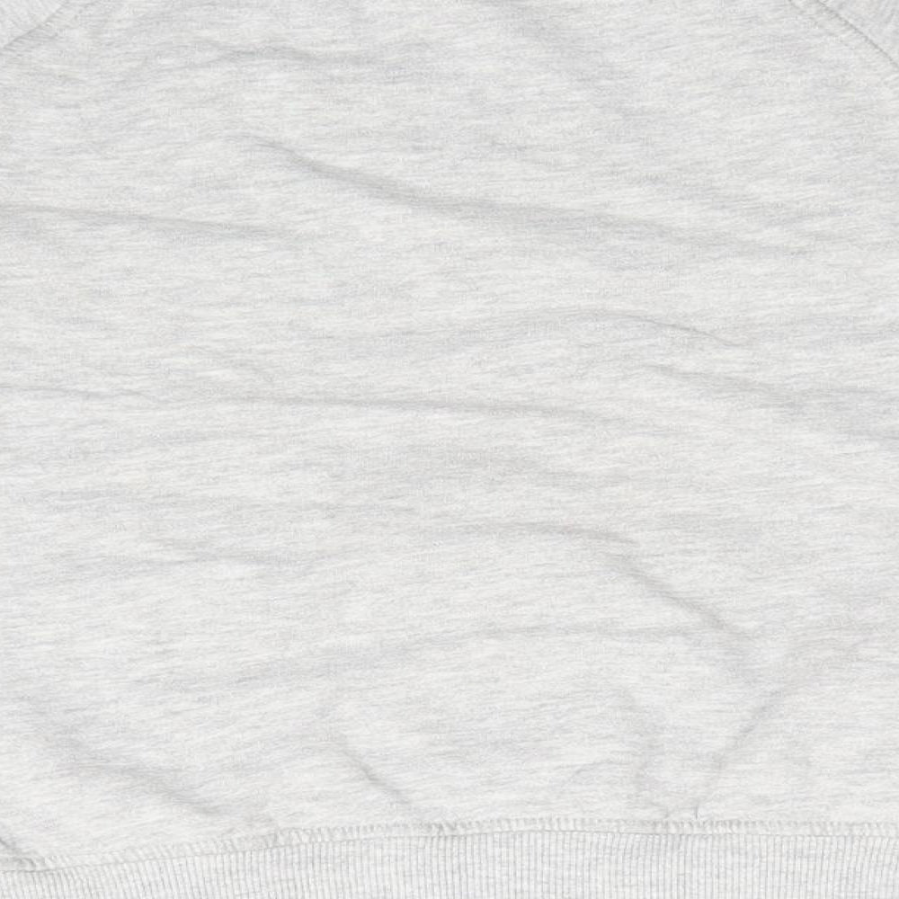 NEXT Girls Grey Cotton Pullover Sweatshirt Size 10 Years - Love