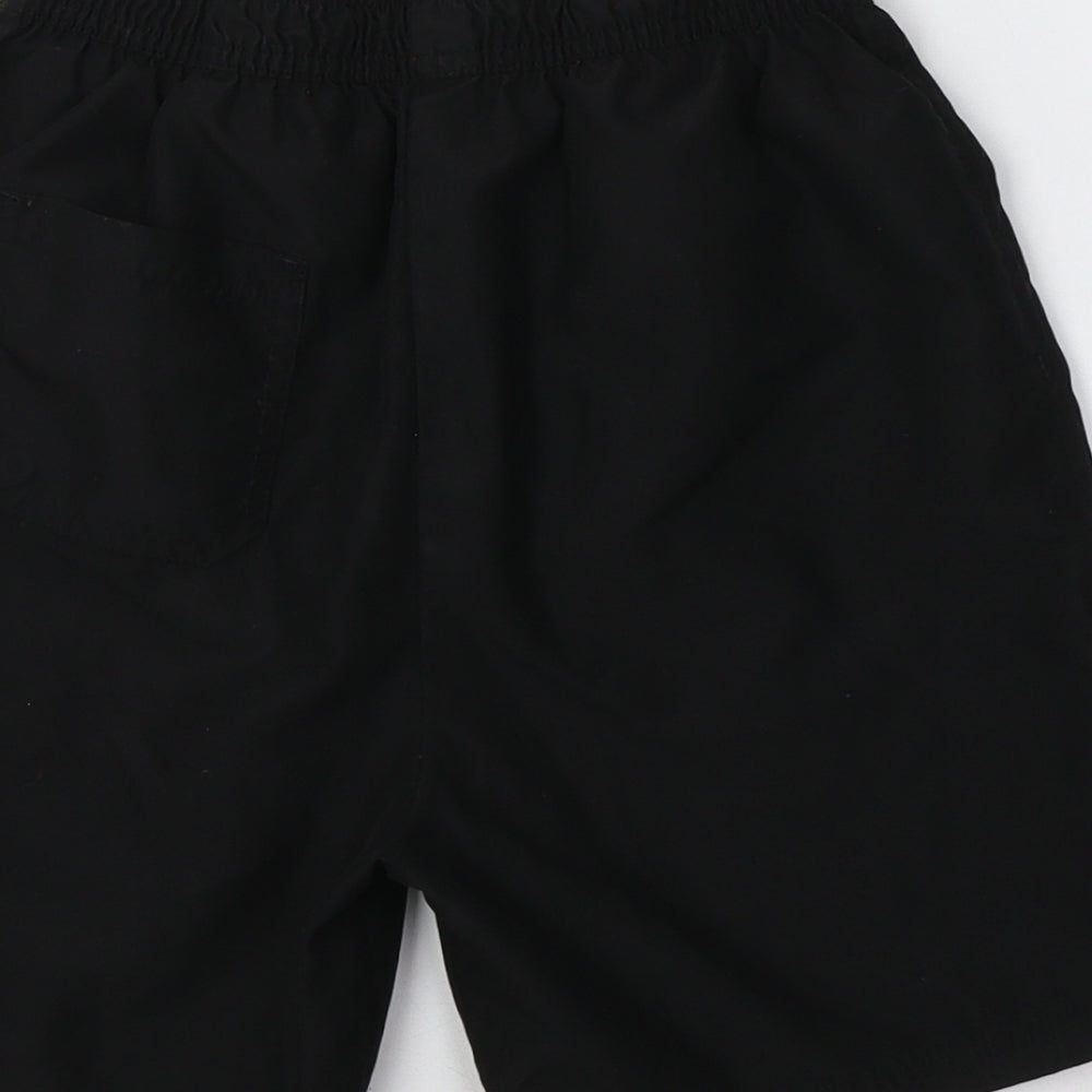 George Boys Black Polyester Sweat Shorts Size 9-10 Years Regular