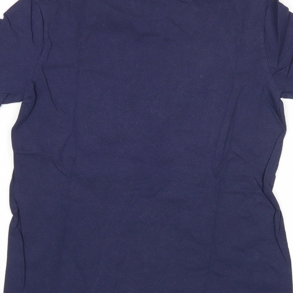 MLS Boys Blue Basic T-Shirt Size 11 Years Round Neck - Chicago Fire