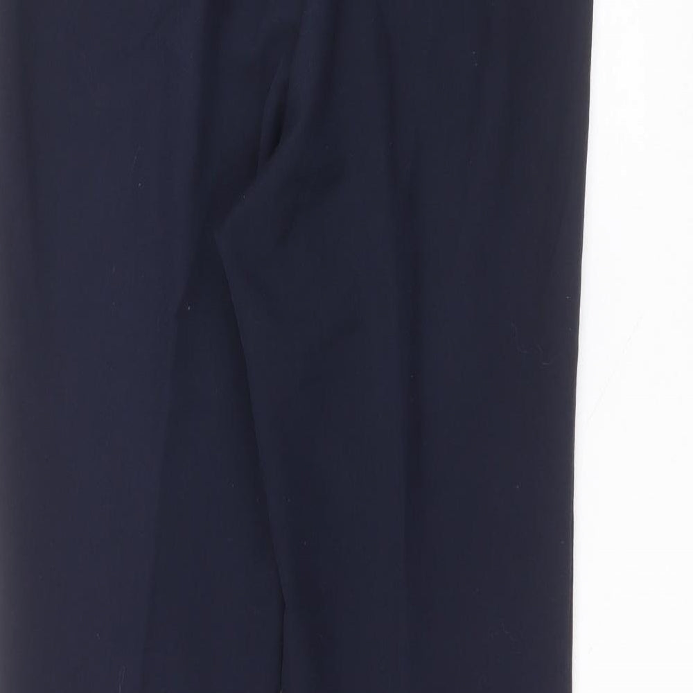 Bonmarché Womens Blue Polyester Trousers Size 10 L27 in Regular