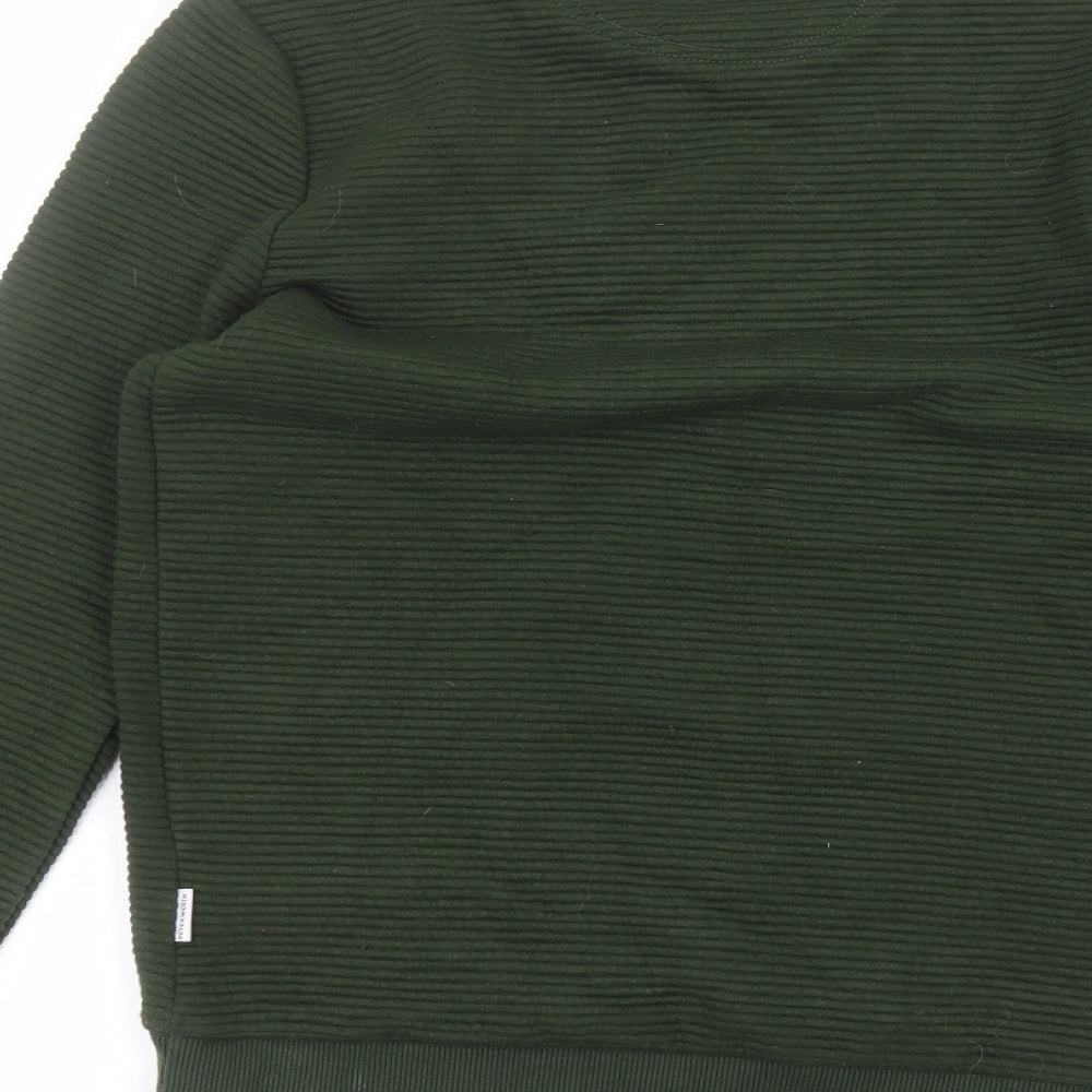 Peter Werth Womens Green Round Neck Polyester Pullover Jumper Size S