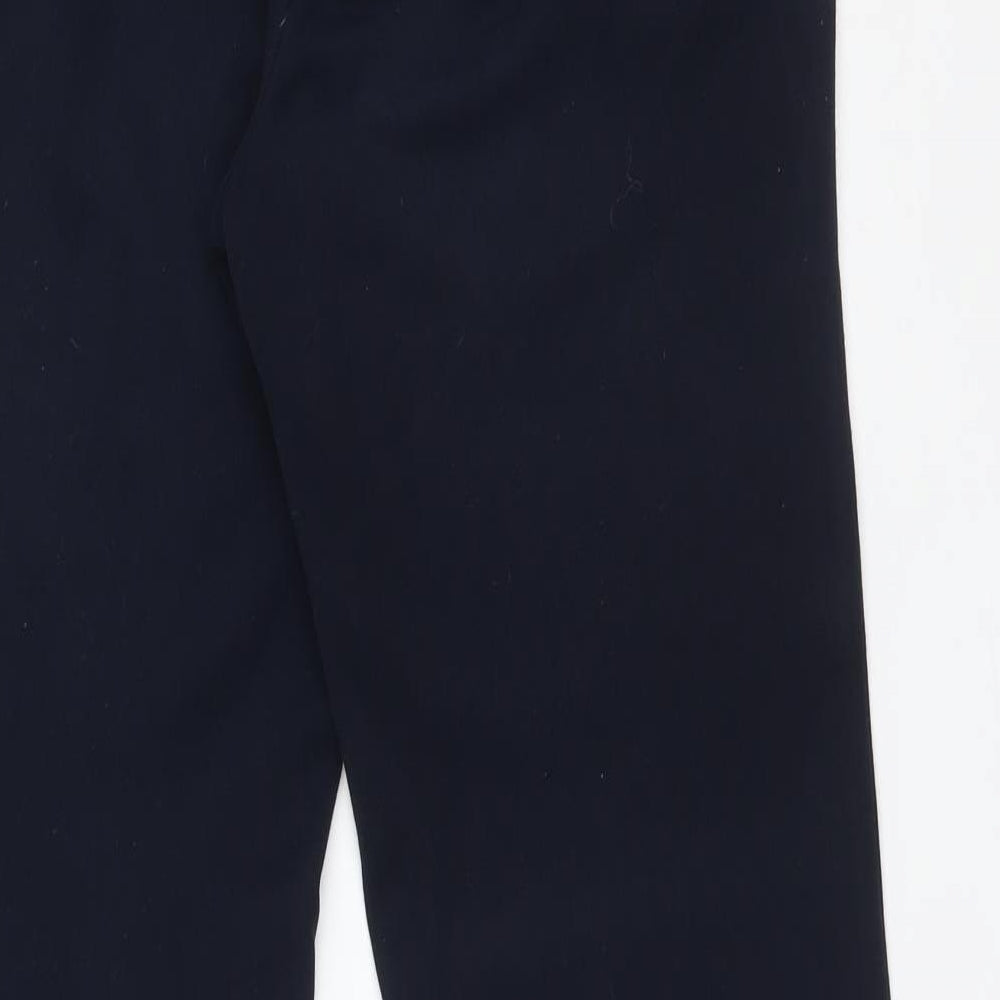 Marks & Spencer Womens Blue Polyester Dress Pants Trousers Size 8 L31 in Regular