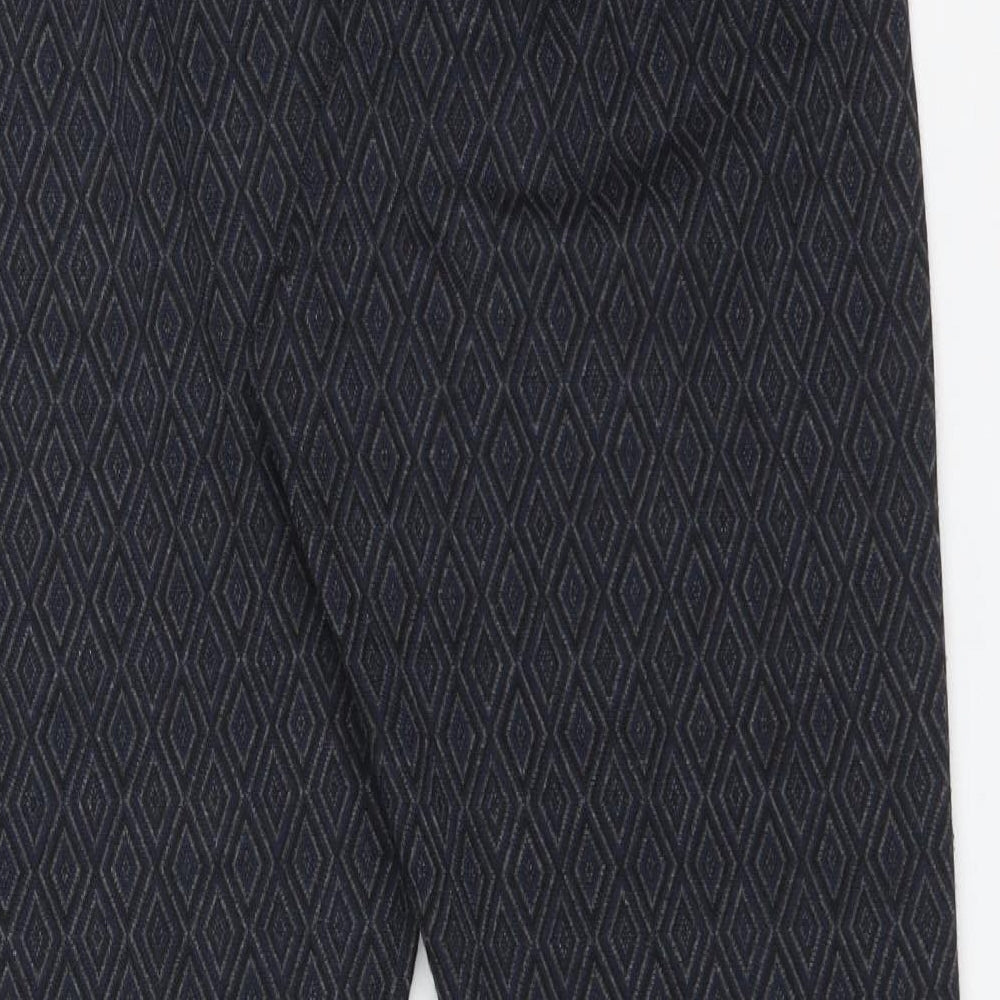 Atmosphere Womens Multicoloured Argyle/Diamond Polyester Jegging Trousers Size 18 L27 in Regular
