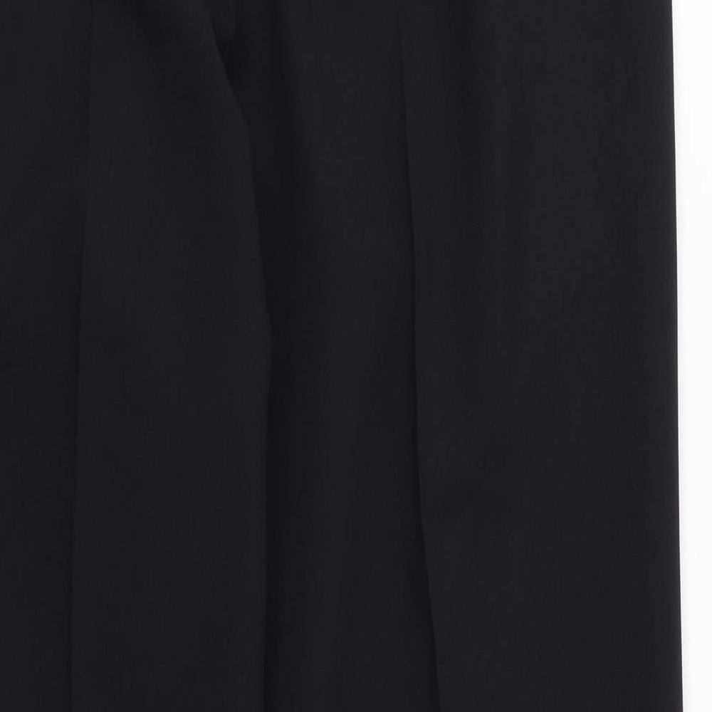 Marks and Spencer Womens Blue Polyester Trousers Size 34 in L25 in Regular