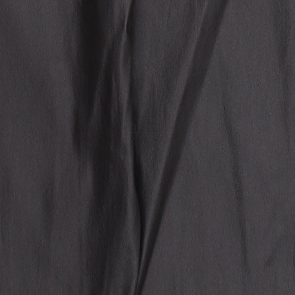 Oasis Womens Brown Viscose Trousers Size 16 L28 in Regular
