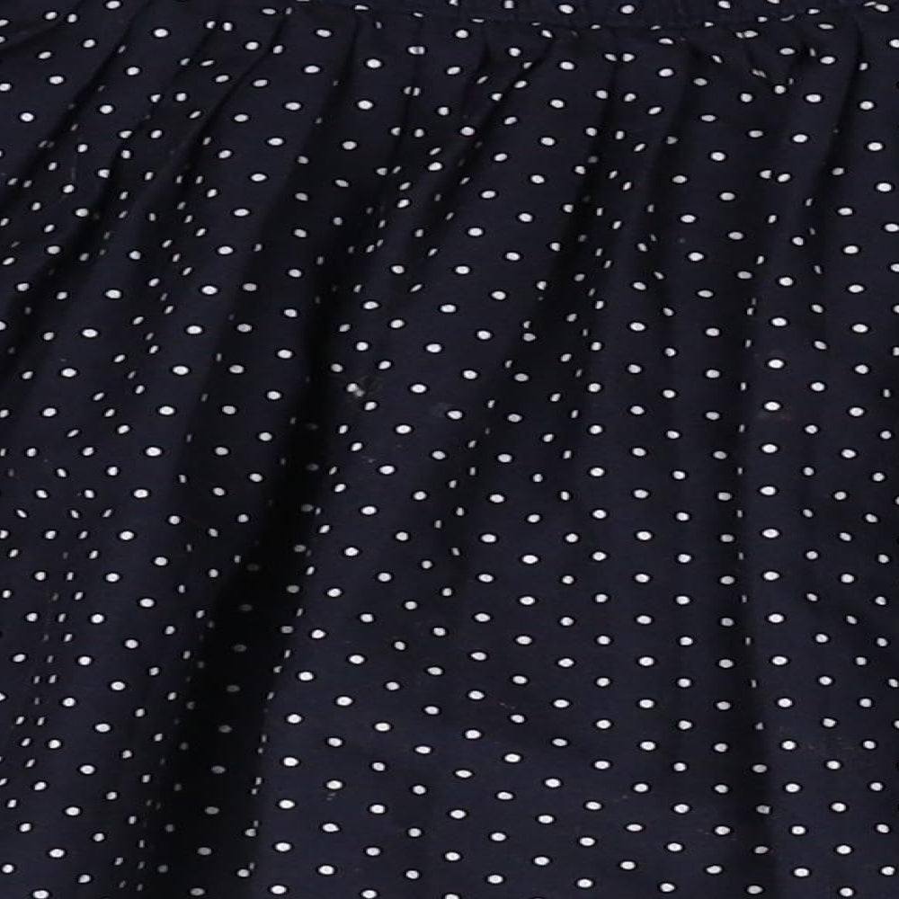 Mothercare Girls Blue Polka Dot Polyester A-Line Skirt Size 5 Years Regular