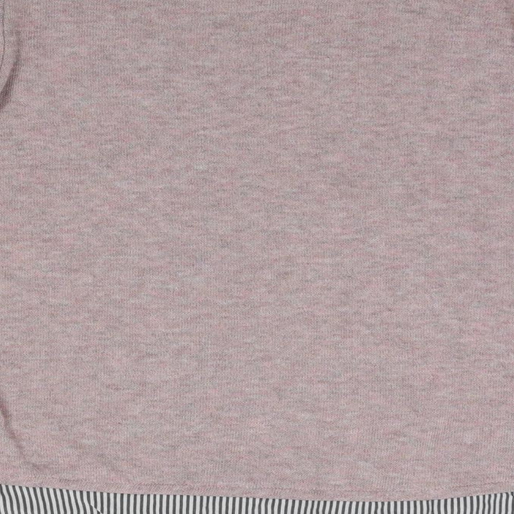 H&M Girls Pink Round Neck Polyester Pullover Jumper Size 12-13 Years