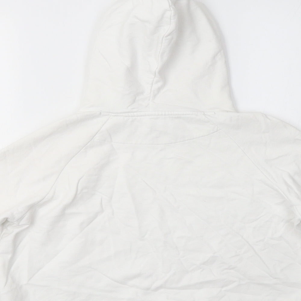Jeff & Co Girls White Cotton Pullover Hoodie Size 11-12 Years