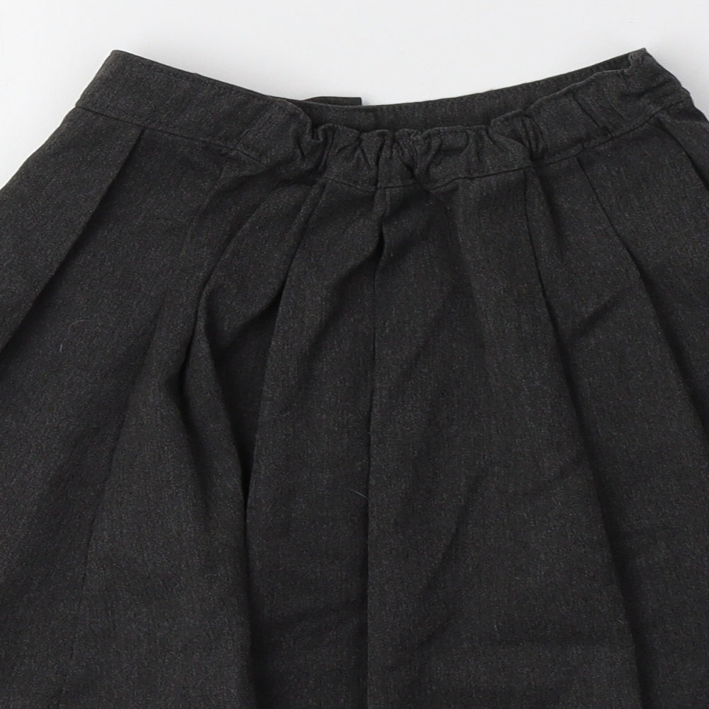 TU Girls Grey Polyester Pleated Skirt Size 4 Years Regular - School Wear