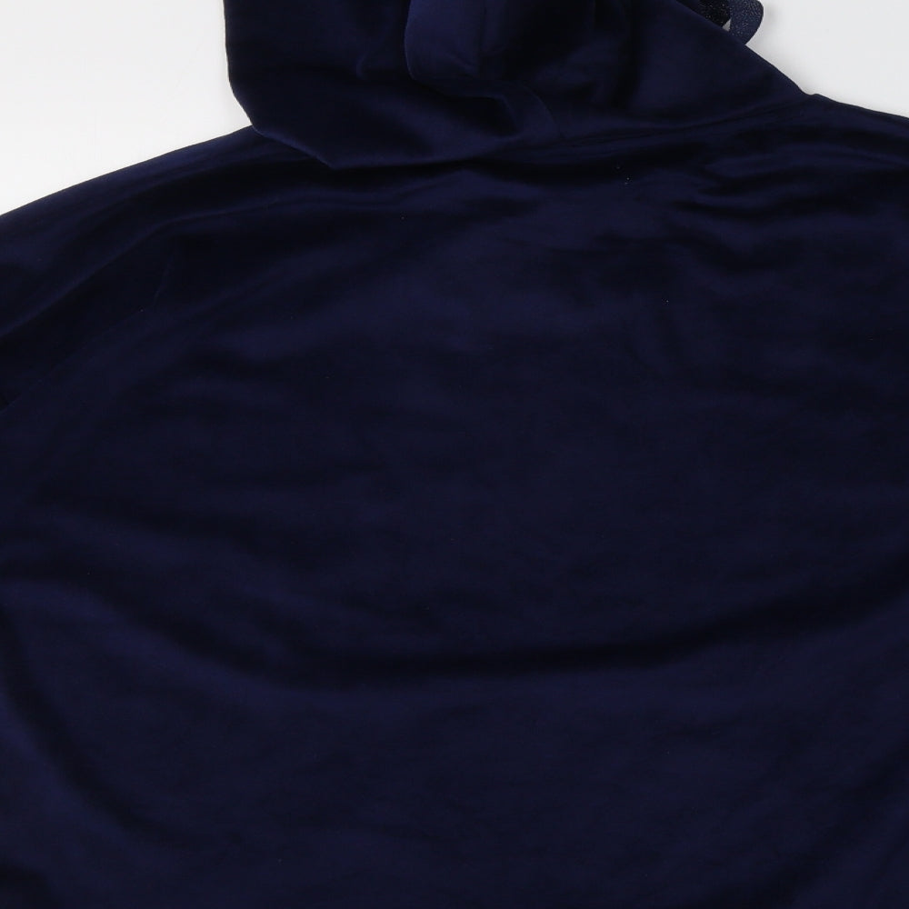 La marquise Womens Blue Polyester Pullover Hoodie Size M
