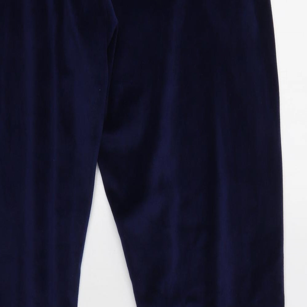 La marquise Womens Blue Polyester Jogger Trousers Size M L28 in Regular