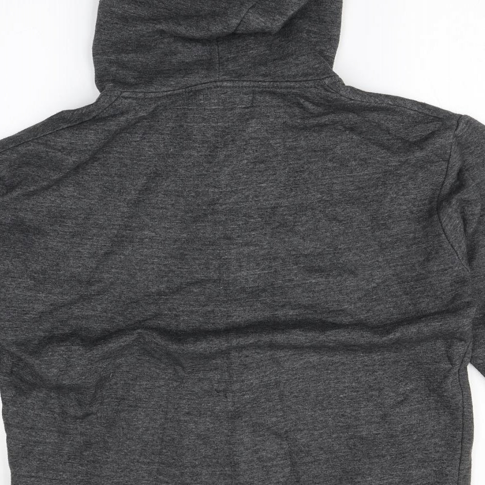 Preworn Mens Grey Cotton Full Zip Hoodie