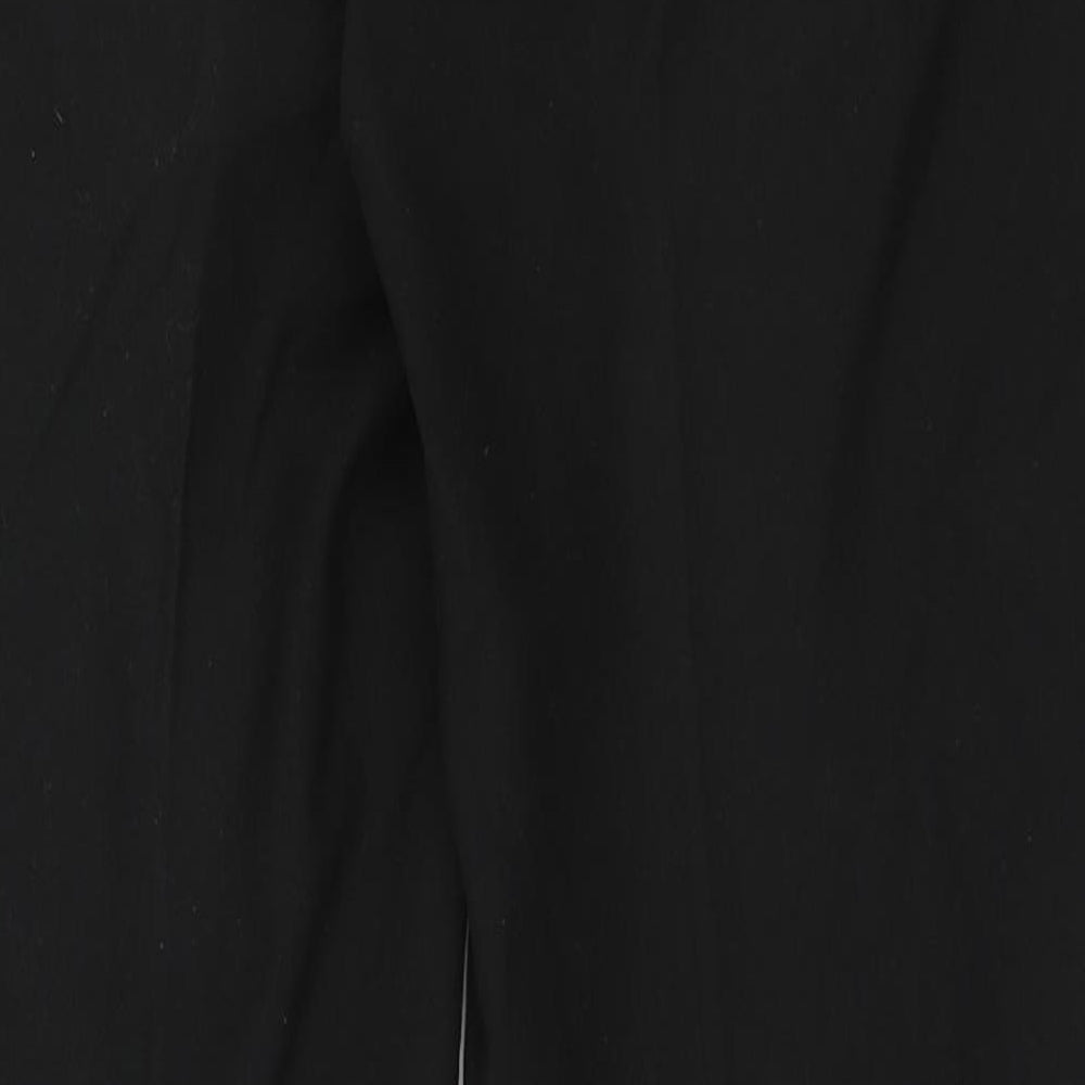 Next Womens Black Polyester Trousers Size 30 in L30 in Regular