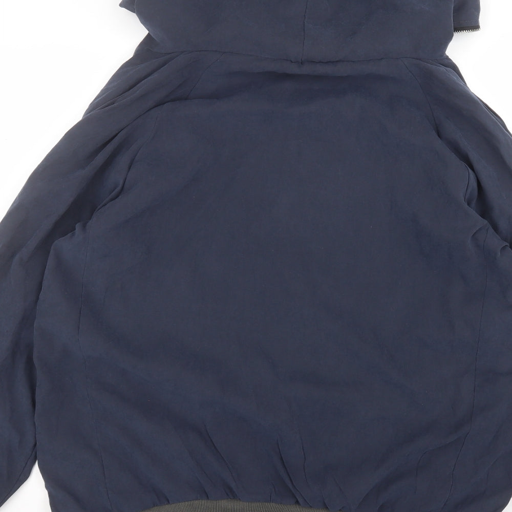 tessara Mens Blue Parka Coat Size M