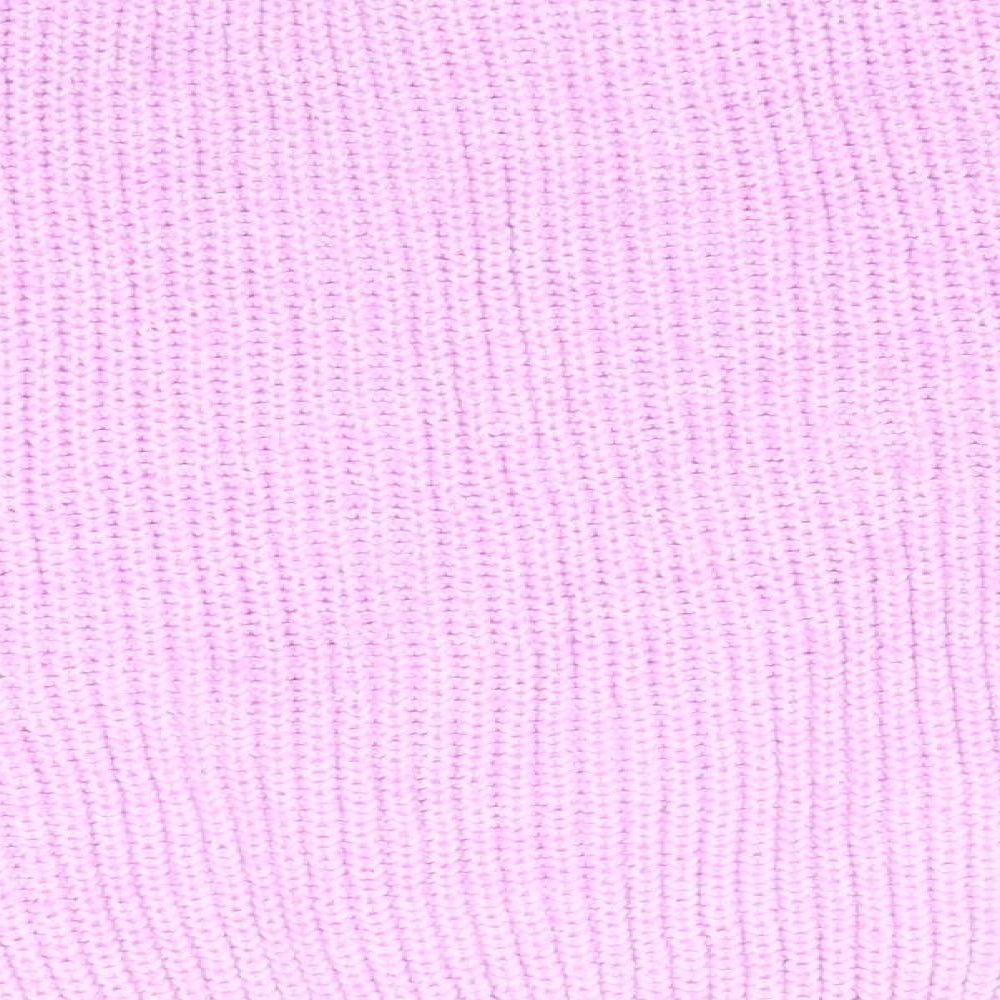 Dorothy Perkins Womens Pink Round Neck Polyester Pullover Jumper Size 10 - Open Knit Sections Soft Texture