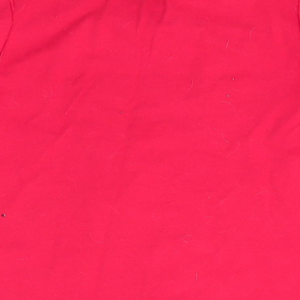 George Girls Red Animal Print Cotton Pyjama Top Size 3-4 Years - Merry Kindness Christmas
