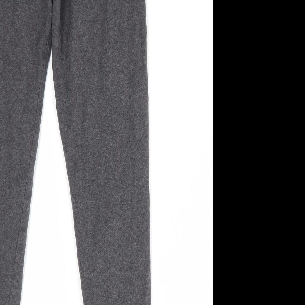 NEXT Girls Grey Cotton Jogger Trousers Size 11 Years Regular - Leggins