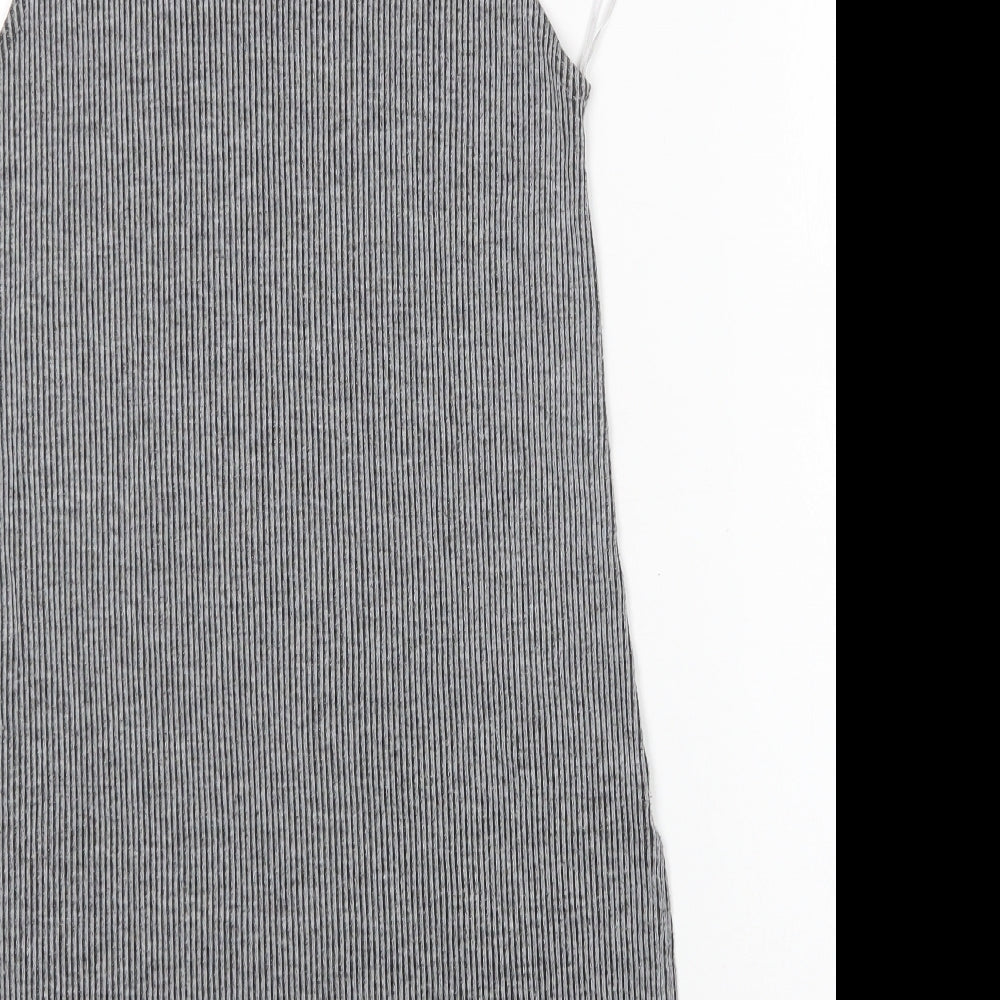 Papaya Womens Grey Round Neck Polyester Vest Jumper Size 8